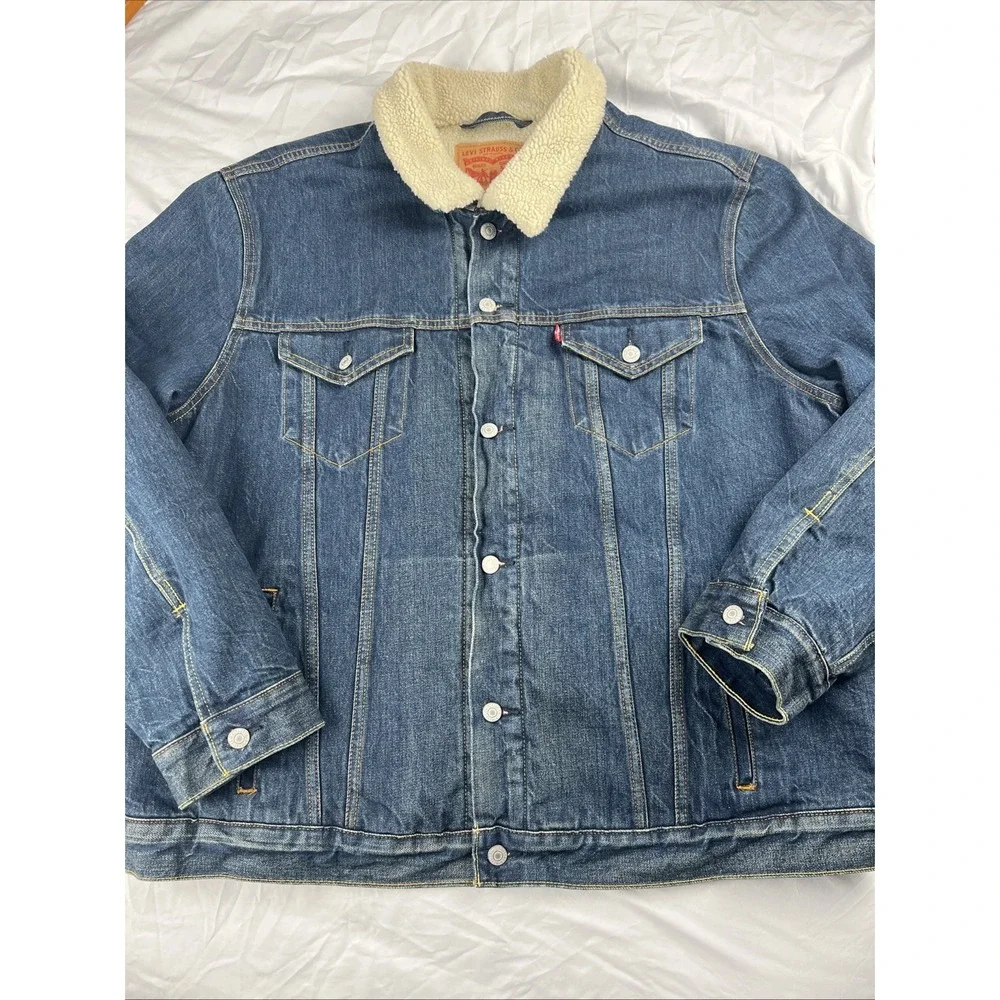 Levi's Men's‎ Sherpa Trucker Jacket Foley Large 723360001
